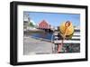 Lobster trap at Peggy's Cove-null-Framed Art Print