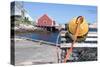 Lobster trap at Peggy's Cove-null-Stretched Canvas