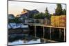 Lobster traps and a ramshackle house in South Thomaston, Maine.-Jerry & Marcy Monkman-Mounted Photographic Print