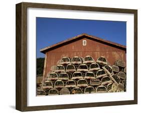 Lobster Traps, Cape Breton, Canada, North America-Alison Wright-Framed Photographic Print