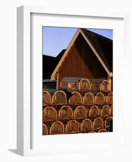 Lobster Traps in Rustico Harbour, Prince Edward Island, Canada, North America-Alison Wright-Framed Photographic Print