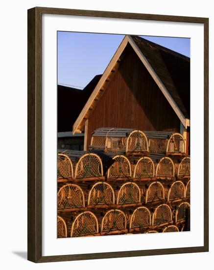 Lobster Traps in Rustico Harbour, Prince Edward Island, Canada, North America-Alison Wright-Framed Photographic Print