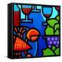 Lobster Wine and Limes-John Nolan-Framed Stretched Canvas