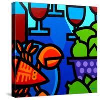 Lobster Wine and Limes-John Nolan-Stretched Canvas