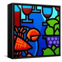 Lobster Wine and Limes-John Nolan-Framed Stretched Canvas