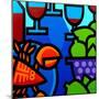 Lobster Wine and Limes-John Nolan-Mounted Premium Giclee Print