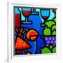 Lobster Wine and Limes-John Nolan-Framed Giclee Print