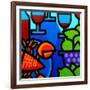 Lobster Wine and Limes-John Nolan-Framed Giclee Print