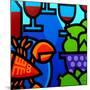 Lobster Wine and Limes-John Nolan-Mounted Giclee Print