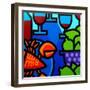 Lobster Wine and Limes-John Nolan-Framed Giclee Print