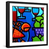 Lobster Wine and Limes-John Nolan-Framed Giclee Print