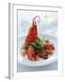 Lobster with Sauteed Goose Liver and Lettuce-Antje Plewinski-Framed Photographic Print