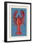 Lobster - Woodblock-Lantern Press-Framed Art Print