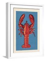 Lobster - Woodblock-Lantern Press-Framed Art Print