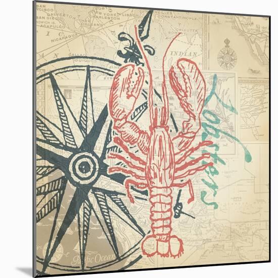 Lobster-The Saturday Evening Post-Mounted Giclee Print