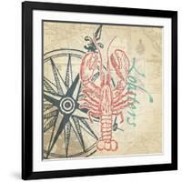 Lobster-The Saturday Evening Post-Framed Giclee Print