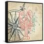 Lobster-The Saturday Evening Post-Framed Stretched Canvas