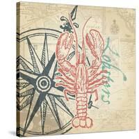 Lobster-The Saturday Evening Post-Stretched Canvas