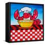 Lobster-Howie Green-Framed Stretched Canvas