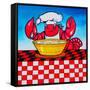 Lobster-Howie Green-Framed Stretched Canvas