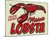 Lobster-Retroplanet-Mounted Giclee Print