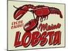 Lobster-Retroplanet-Mounted Giclee Print