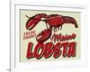 Lobster-Retroplanet-Framed Giclee Print