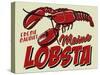 Lobster-Retroplanet-Stretched Canvas