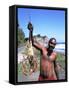 Lobsterman at Grants Bay, St. Vincent and the Grenadines-Bill Bachmann-Framed Stretched Canvas