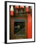 Lobsterman's Shack and Lobster Buoys Dock Reflected in Door-Dmitri Kessel-Framed Photographic Print