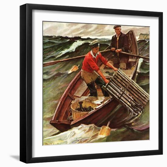 "Lobstermen," March 9, 1946-Mead Schaeffer-Framed Giclee Print