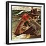 "Lobstermen," March 9, 1946-Mead Schaeffer-Framed Giclee Print