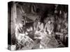 Lobstermen Repair Their Pots in Their Shanty at the West End of Bridlington Harbour, June 1936-null-Stretched Canvas