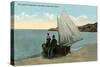 Lobstermen, Salt Island, Gloucester-null-Stretched Canvas