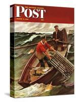 "Lobstermen," Saturday Evening Post Cover, March 9, 1946-Mead Schaeffer-Stretched Canvas
