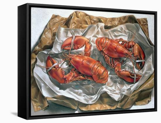 Lobsters, 1981-Sandra Lawrence-Framed Stretched Canvas