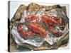 Lobsters, 1981-Sandra Lawrence-Stretched Canvas