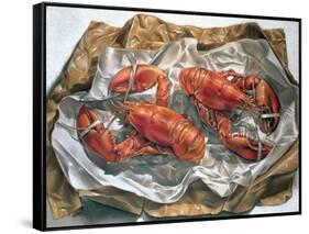 Lobsters, 1981-Sandra Lawrence-Framed Stretched Canvas