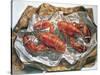 Lobsters, 1981-Sandra Lawrence-Stretched Canvas