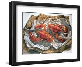 Lobsters, 1981-Sandra Lawrence-Framed Premium Giclee Print