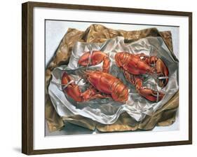 Lobsters, 1981-Sandra Lawrence-Framed Giclee Print