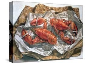 Lobsters, 1981-Sandra Lawrence-Stretched Canvas