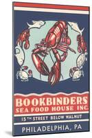 Lobsters Advertisement-null-Mounted Art Print