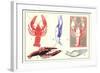 Lobsters-null-Framed Art Print