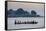 Local Boat on the Lemro River, Mrauk U, Rakhaing State, Myanmar (Burma), Asia-Nathalie Cuvelier-Framed Stretched Canvas