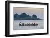 Local Boat on the Lemro River, Mrauk U, Rakhaing State, Myanmar (Burma), Asia-Nathalie Cuvelier-Framed Photographic Print