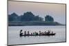 Local Boat on the Lemro River, Mrauk U, Rakhaing State, Myanmar (Burma), Asia-Nathalie Cuvelier-Mounted Photographic Print