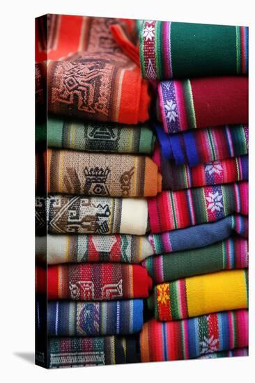 Local Carpets Made of Llama and Alpaca Wool for Sale at the Market in Purmamarca-Yadid Levy-Stretched Canvas