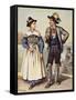 Local Costumes of Bavaria, 1870-null-Framed Stretched Canvas