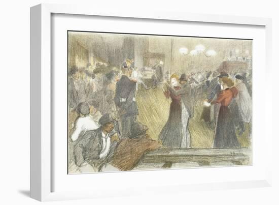 Local Dance, 1897-1899-Théophile Alexandre Steinlen-Framed Giclee Print